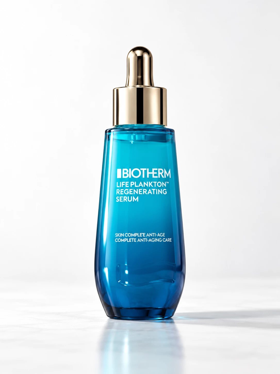Blue Biotherm Life Plankton serum bottle with gold dropper
